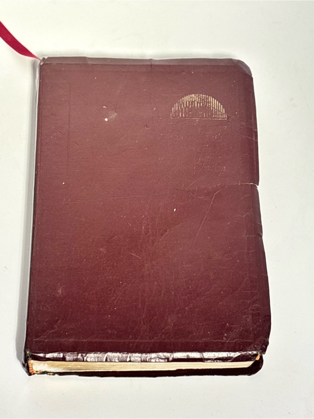 Vintage KJV Rainbow Study Bible Burgundy Cover Pre Owned